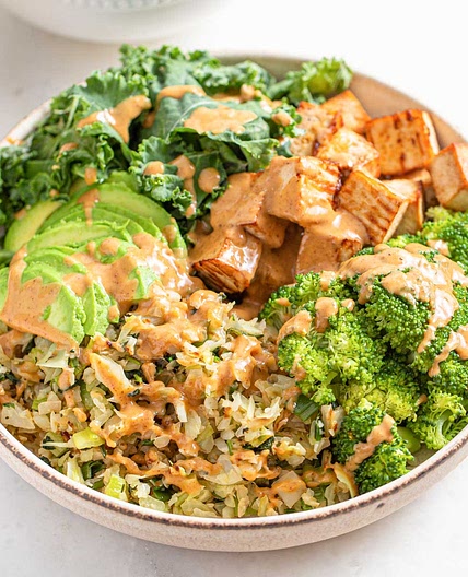 Low-Carb Vegan Dinner Bowl