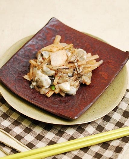 굴무침 만드는 법