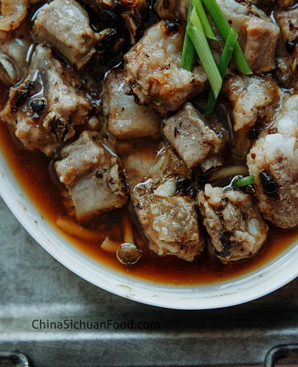 Steamed Ribs with Black Bean Sauce