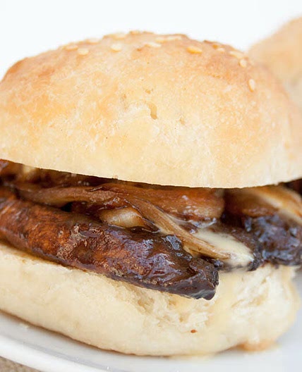 Portobello Mushroom and Caramelized Onion Sliders