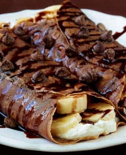 Chocolate Banana Crepes