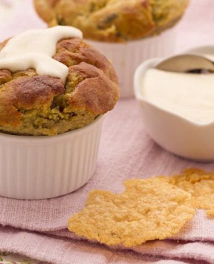 Sformatini di carciofi con salsa al Parmigiano