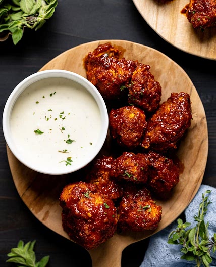 Crispy Buffalo Cauliflower Wings