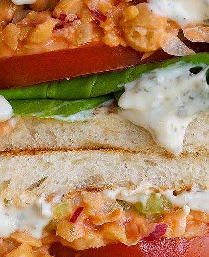 Buffalo Chickpea Sandwich