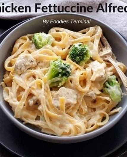 Instant Pot Chicken Fettuccine Alfredo with Broccoli
