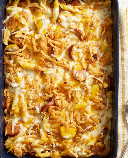 Penne and Smoked Sausage Casserole