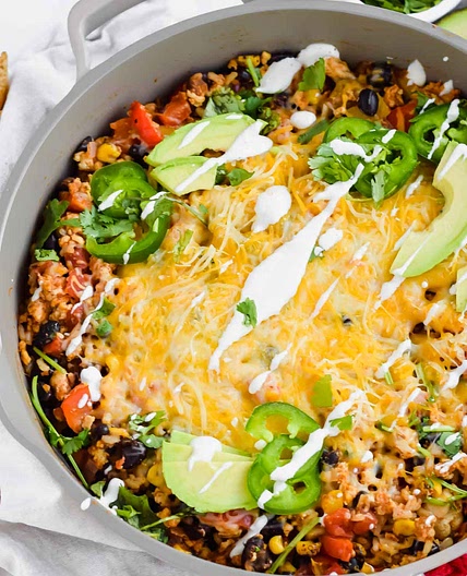 Cheesy Mexican Chicken Skillet Recipe