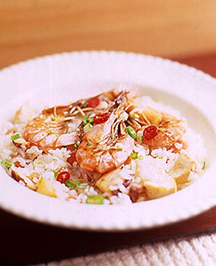 채소새우찜밥