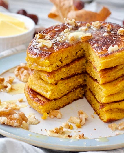 Healthy Pumpkin Pancakes