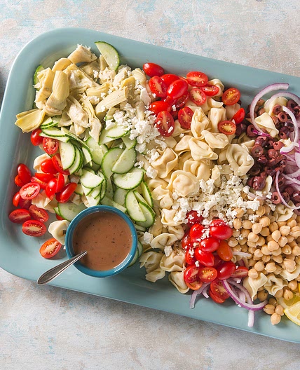 Chickpea-Tortellini Salad