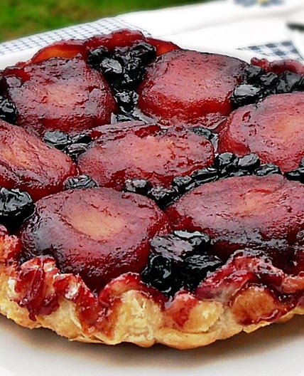 Apple & Blueberry Tarte Tatin