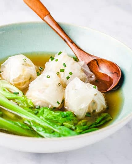 Easy Wonton Soup (Gluten-Free Wontons)