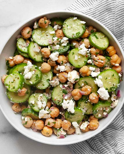 Chickpea Cucumber Salad