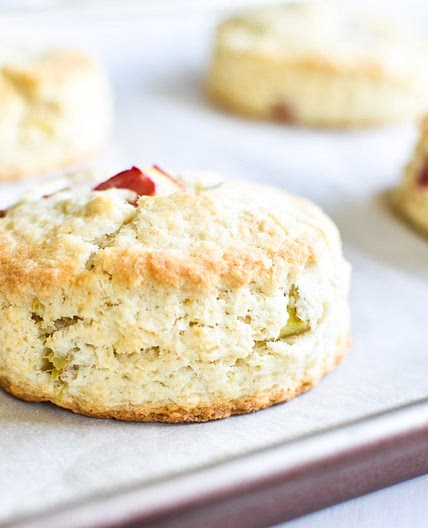 Rhubarb Scones