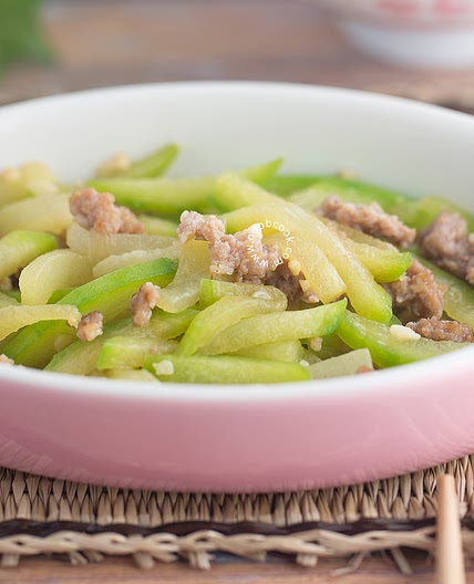 Hairy Gourd with Mince Pork Recipe