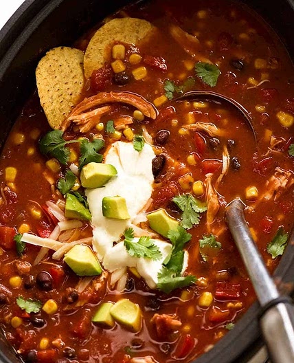 Slow Cooker Mexican Chicken Soup