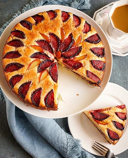 Plum Ricotta Cake