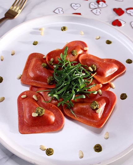 Valentine's Heart Ravioli