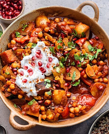 Harrisa Vegetable and Chickpea Stew