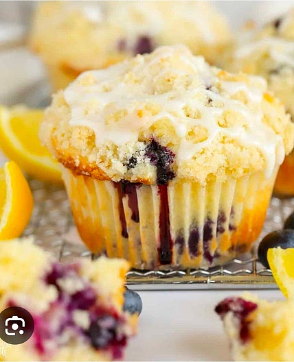 Blueberry Lemon Olive Oil Muffins