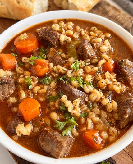 Quick and Hearty Instant Pot Beef Barley Soup