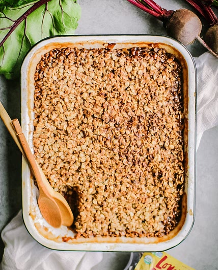 Vegan Apple Crisp with Beets