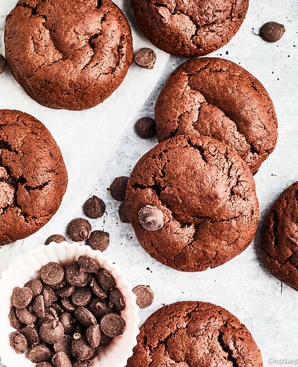 Vegan Double Chocolate Cookies
