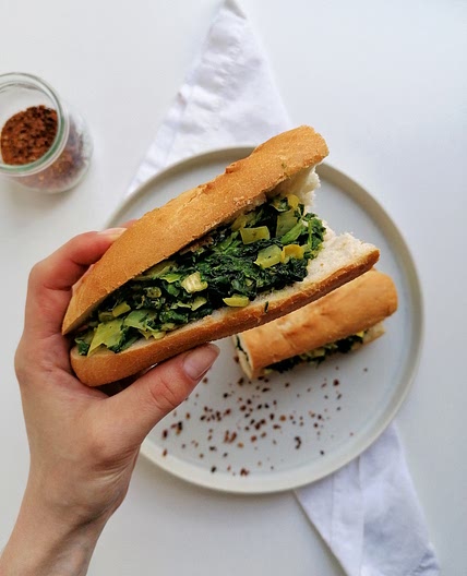 Spinat-Sandwich