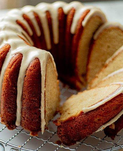 Rum Pound Cake Recipe with Brown Butter Rum Glaze