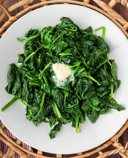 Steamed Spinach