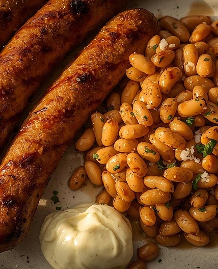 Botifarra amb seques (Catalan Sausage with White Beans)