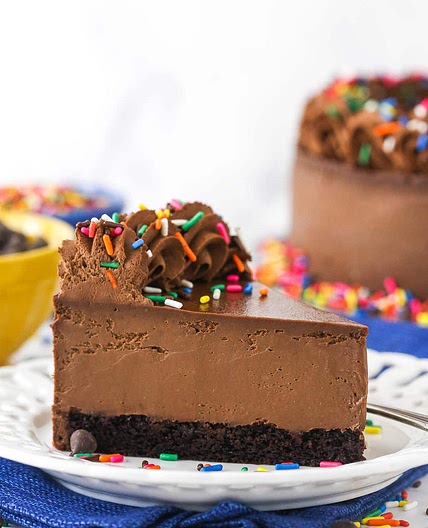 Chocolate Cheesecake With Cake Bottom