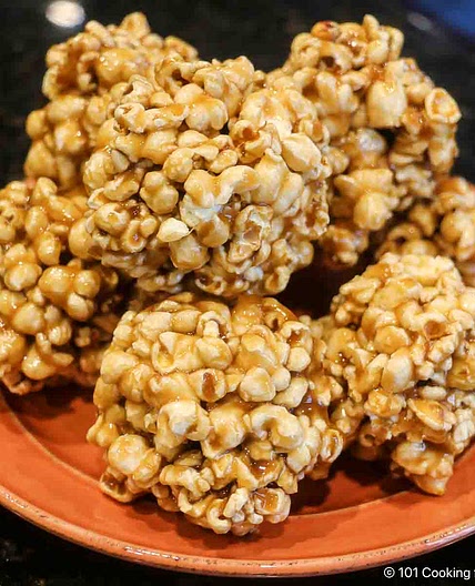 Old Fashioned Popcorn Balls (Caramel & Karo Syrup Recipe)