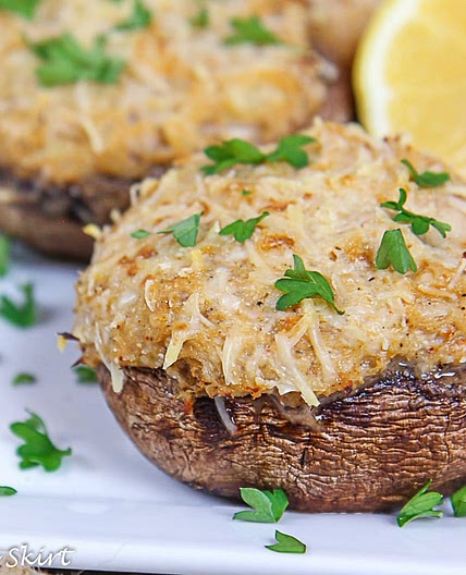 Healthy Crab Stuffed Portobello Mushrooms