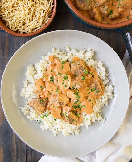 Brazilian Beef Stroganoff