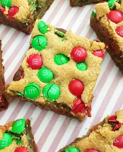 M & M Cookie Bars!