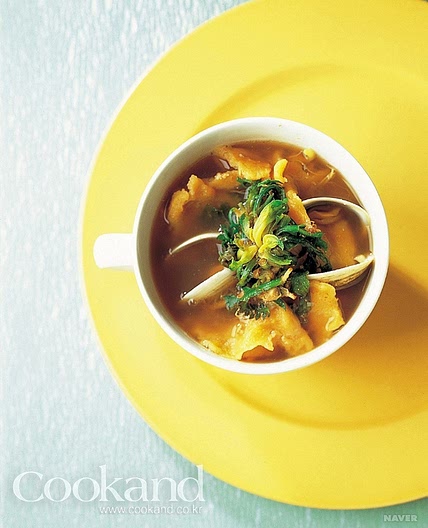 냉이 조개수제비 만드는 법