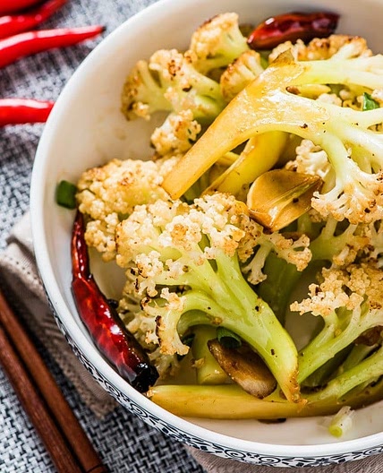 Szechuan Style Stir-Fried Cauliflower