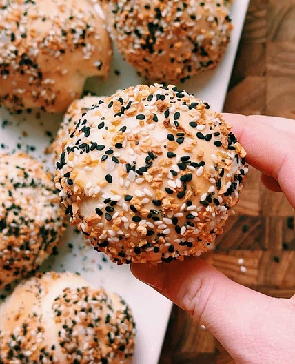 Everything Bagel Stuffed Cream Cheese Bites