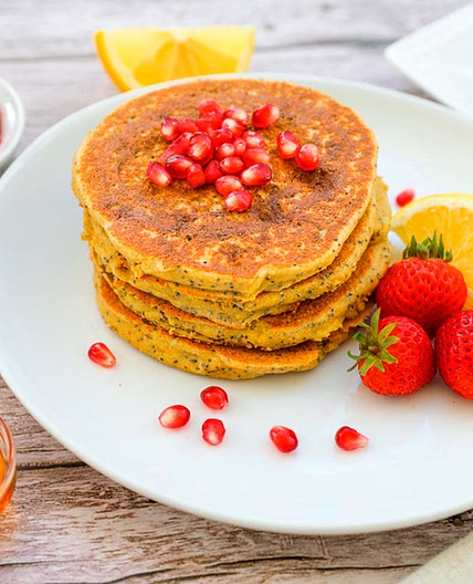 Lemon Poppy Seed Pancakes