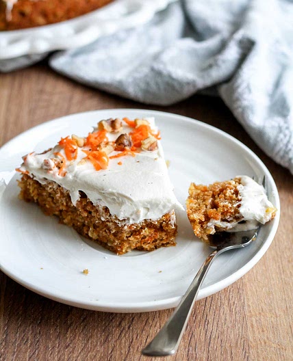 Single Layer Carrot Cake with Cream Cheese Frosting