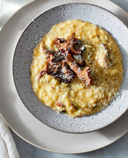 Butternut Squash Risotto With Mushrooms