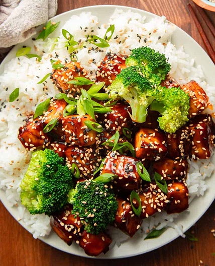 Crispy Baked Teriyaki Tofu