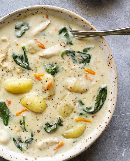 Slow Cooker Chicken Gnocchi Soup