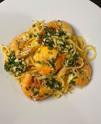 Calabrian Chili Shrimp Scampi Pasta