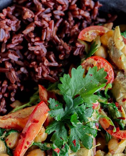 Mushroom & Chickpea Coconut Curry