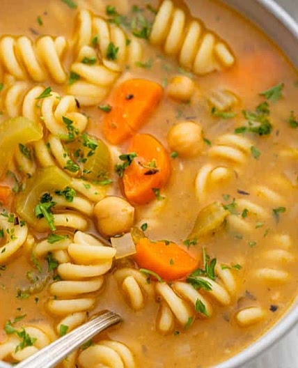 Chickpea Noodle Soup Recipe