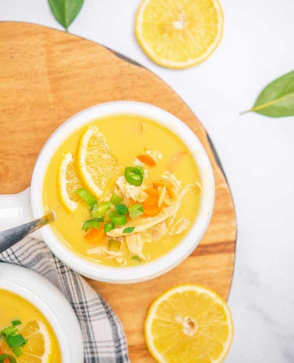 Authentic Greek Chicken Lemon Orzo Soup (Avgolemono)