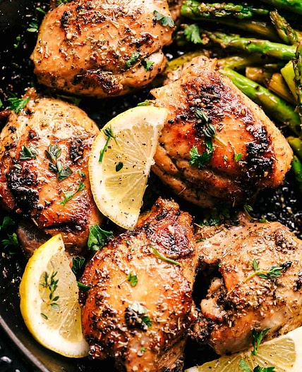 Buttery Garlic Herb Chicken with Zucchini