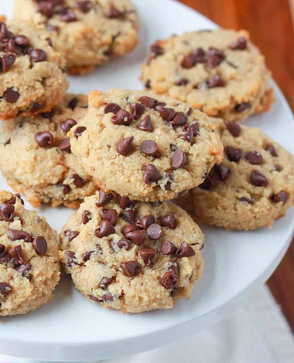 Soft-Baked Almond Flour Chocolate Chip Cookies